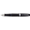 Aurora Optima Fountain Pen - Black - Chrome Trim-Pen Boutique Ltd