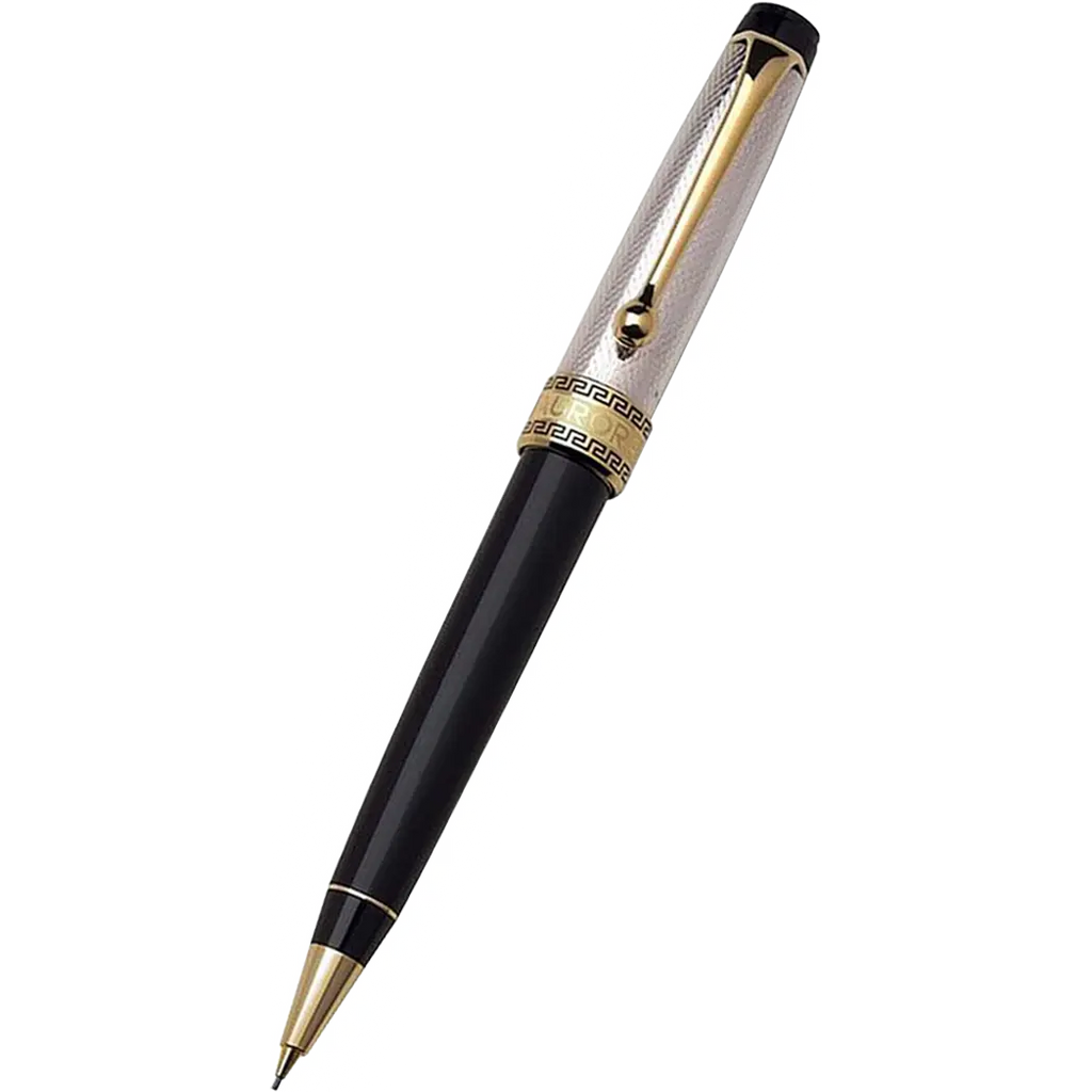 Aurora Optima Pencil - Solid Silver - 0.7 mm-Pen Boutique Ltd