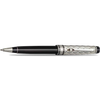 Aurora Optima Riflessi Ballpoint Pen - Black - Sterling Silver-Pen Boutique Ltd