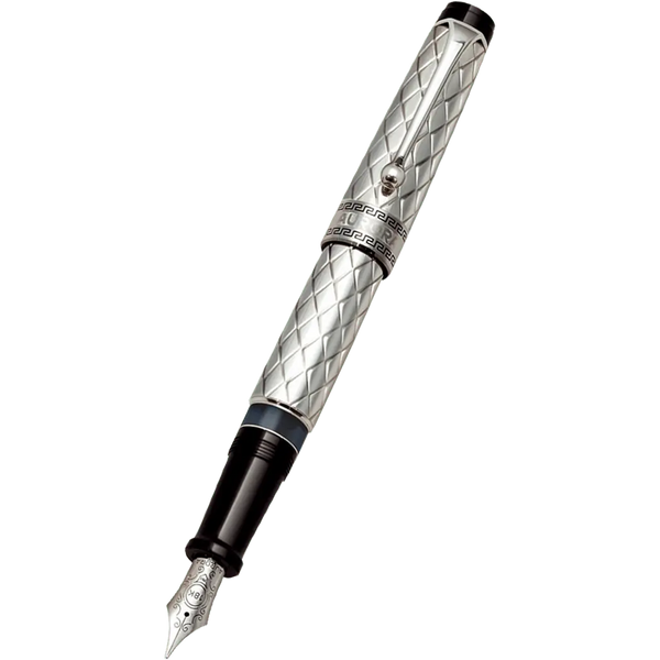 Aurora Optima Riflessi Fountain Pen - Sterling Silver-Pen Boutique Ltd