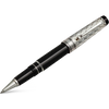 Aurora Optima Riflessi Rollerball Pen - Black - Sterling Silver-Pen Boutique Ltd