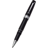 Aurora Optima Rollerball Pen - Black - Chrome Plated Trim-Pen Boutique Ltd