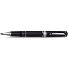 Aurora Optima Rollerball Pen - Black - Chrome Plated Trim-Pen Boutique Ltd