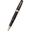 Aurora Optima Rollerball Pen - Black - Gold Plated Trim-Pen Boutique Ltd