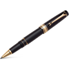 Aurora Optima Rollerball Pen - Black - Gold Plated Trim-Pen Boutique Ltd