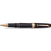 Aurora Optima Rollerball Pen - Black - Gold Plated Trim-Pen Boutique Ltd