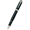 Aurora Talentum Classic Fountain Pen - Black - Chrome Trim-Pen Boutique Ltd