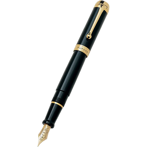 Aurora Talentum Classic Fountain Pen - Black - Gold Trim-Pen Boutique Ltd