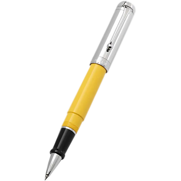 Aurora Talentum Rollerball Pen - Yellow - Chrome Trim-Pen Boutique Ltd