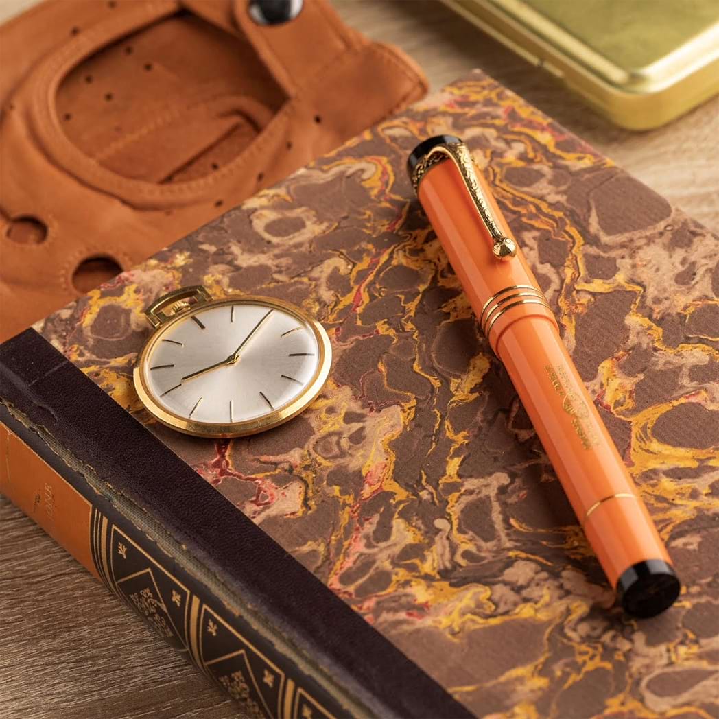 Aurora Internazionale (International) Fountain Pen - Orange (Limited Edition)-Pen Boutique Ltd