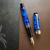 On Sale: Aurora Optima Auroloide Fountain Pen - Blue - Silver Trim-Pen Boutique Ltd
