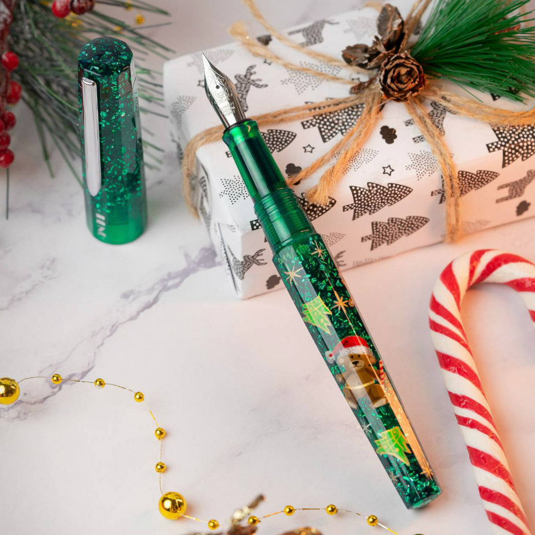 Benu Euphoria Fountain Pen - Bear-y Merry Christmas-Pen Boutique Ltd
