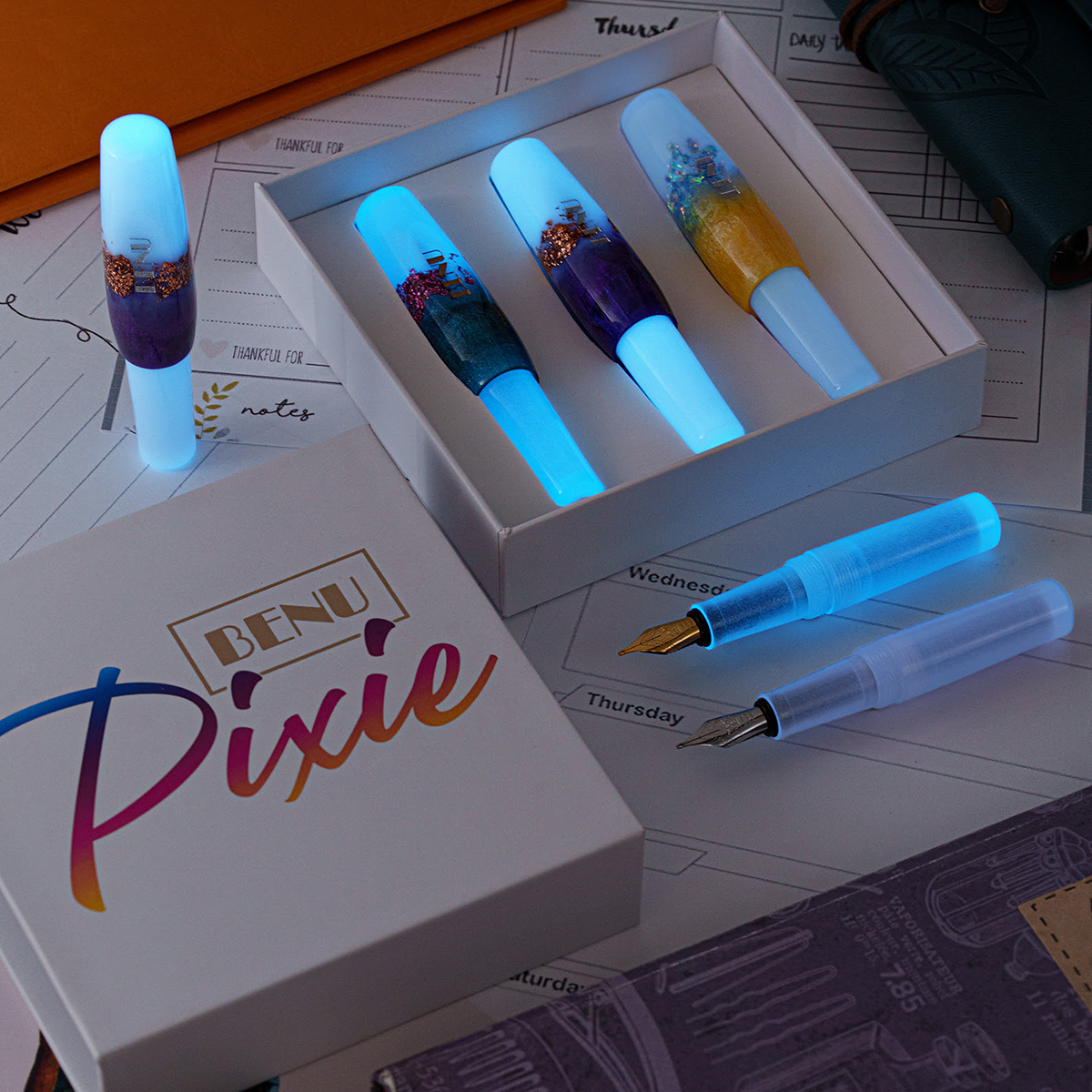 Benu Luminous Haze – Pixie Collection - Fountain Pen Set-Pen Boutique Ltd