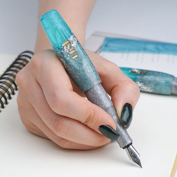 Benu Pixie Fountain Pen - Aqua Glow-Pen Boutique Ltd