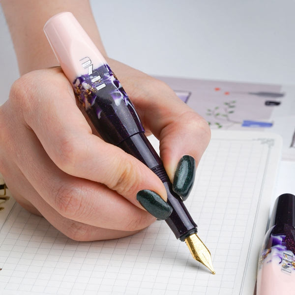 Benu Pixie Fountain Pen - Plum Cream-Pen Boutique Ltd