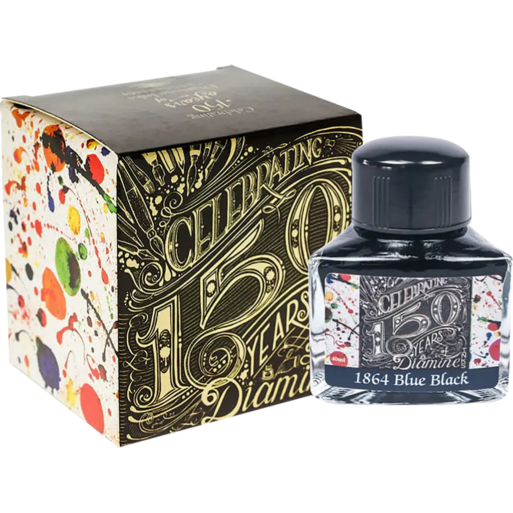 Diamine 150th Anniversary 40ml 1864 Blue/Black-Pen Boutique Ltd