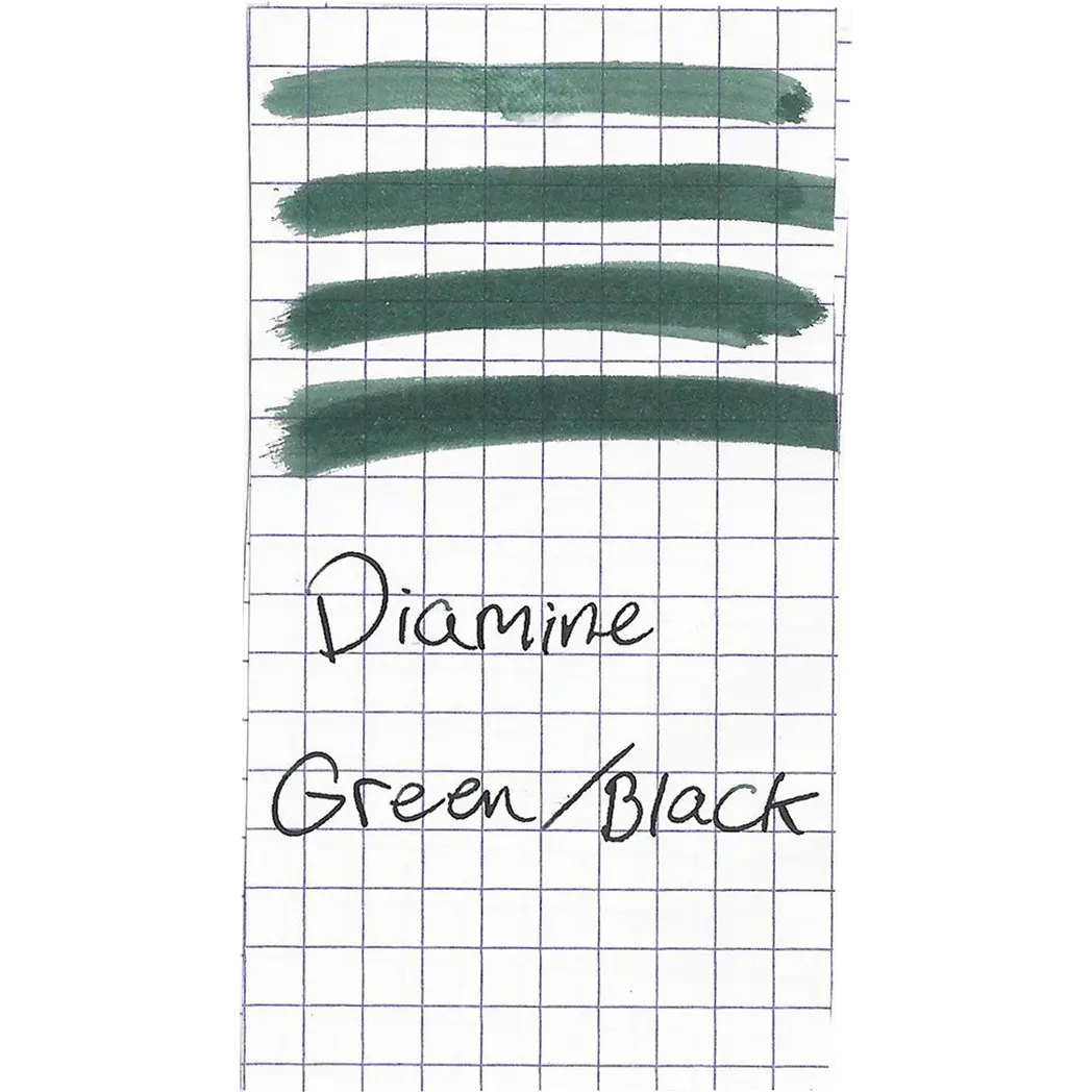 Diamine Green/Black Ink Bottle - 80ml-Pen Boutique Ltd