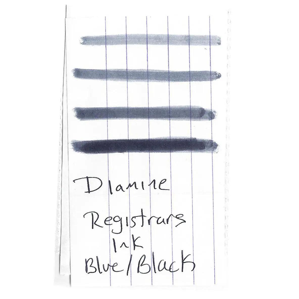 Inchiostro Diamine Registrar's Blu/Nero - Bottiglia 30ml - Foto 6
