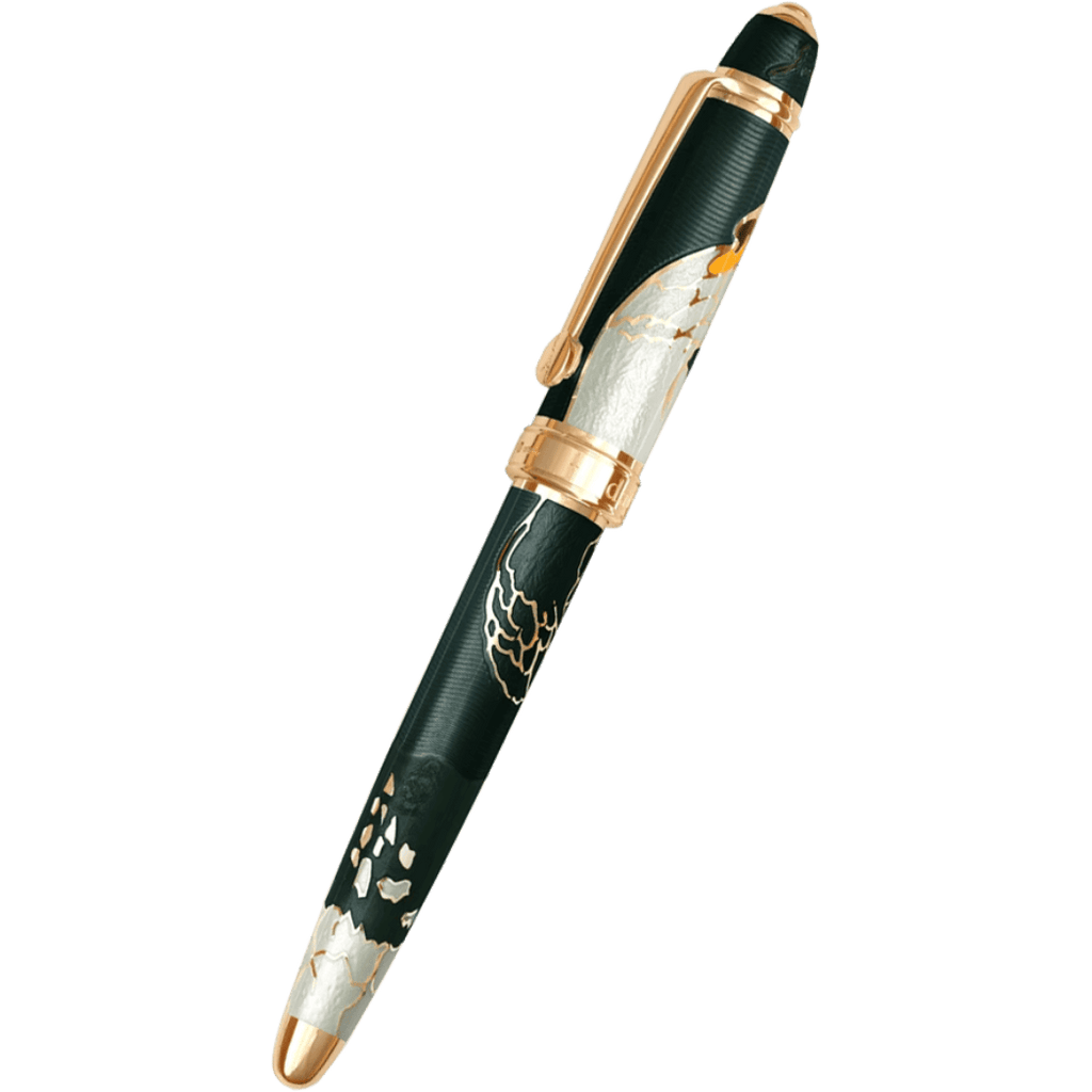 David Oscarson Hans Christian Andersen Rollerball Pen - Black White Gold - Pen Boutique Ltd