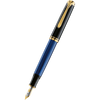 Pelikan Souveran Fountain Pen - M600 Black/Blue-Pen Boutique Ltd