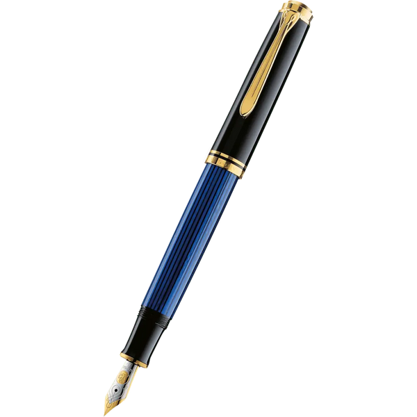 Pelikan Souveran Fountain Pen - M600 Black/Blue-Pen Boutique Ltd