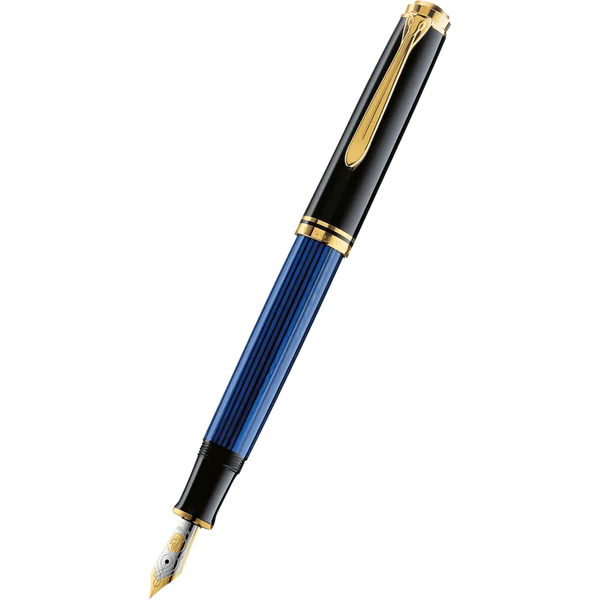Pelikan Souveran Fountain Pen - M400 Black/Blue-Pen Boutique Ltd