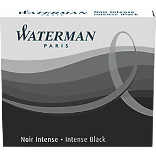 Waterman Mini Lady Ink Cartridges - Intense Black - 6/Box-Pen Boutique Ltd