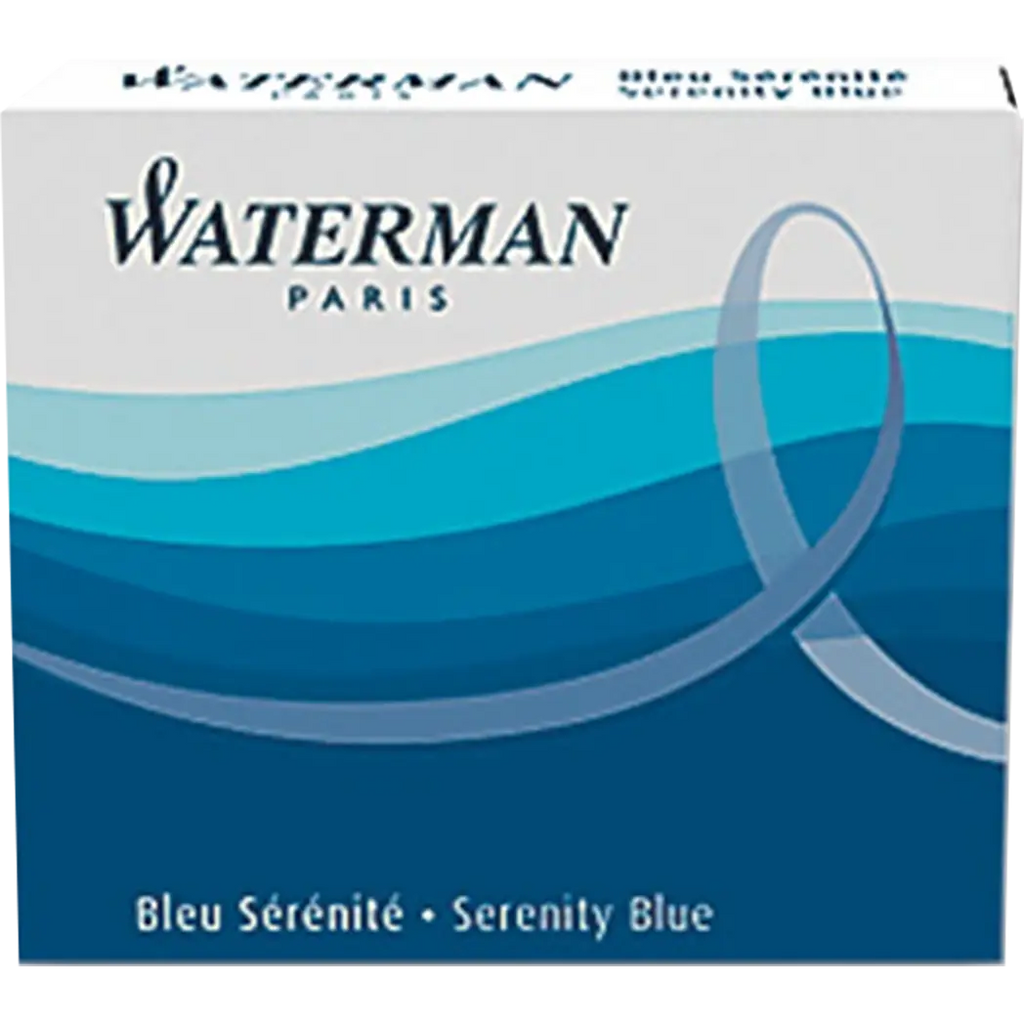Waterman Mini Lady Ink Cartridges - Serenity Blue - 6/Box-Pen Boutique Ltd