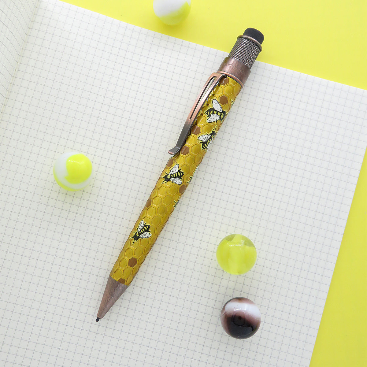Retro 51 Tornado Rescue Mechanical Pencil - Buzz Honeybee-Pen Boutique Ltd