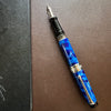 On Sale: Aurora Optima Auroloide Fountain Pen - Blue - Silver Trim-Pen Boutique Ltd