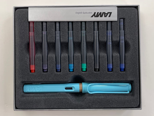 Lamy Safari Cartridge Gift Set - AquaSky-Pen Boutique Ltd