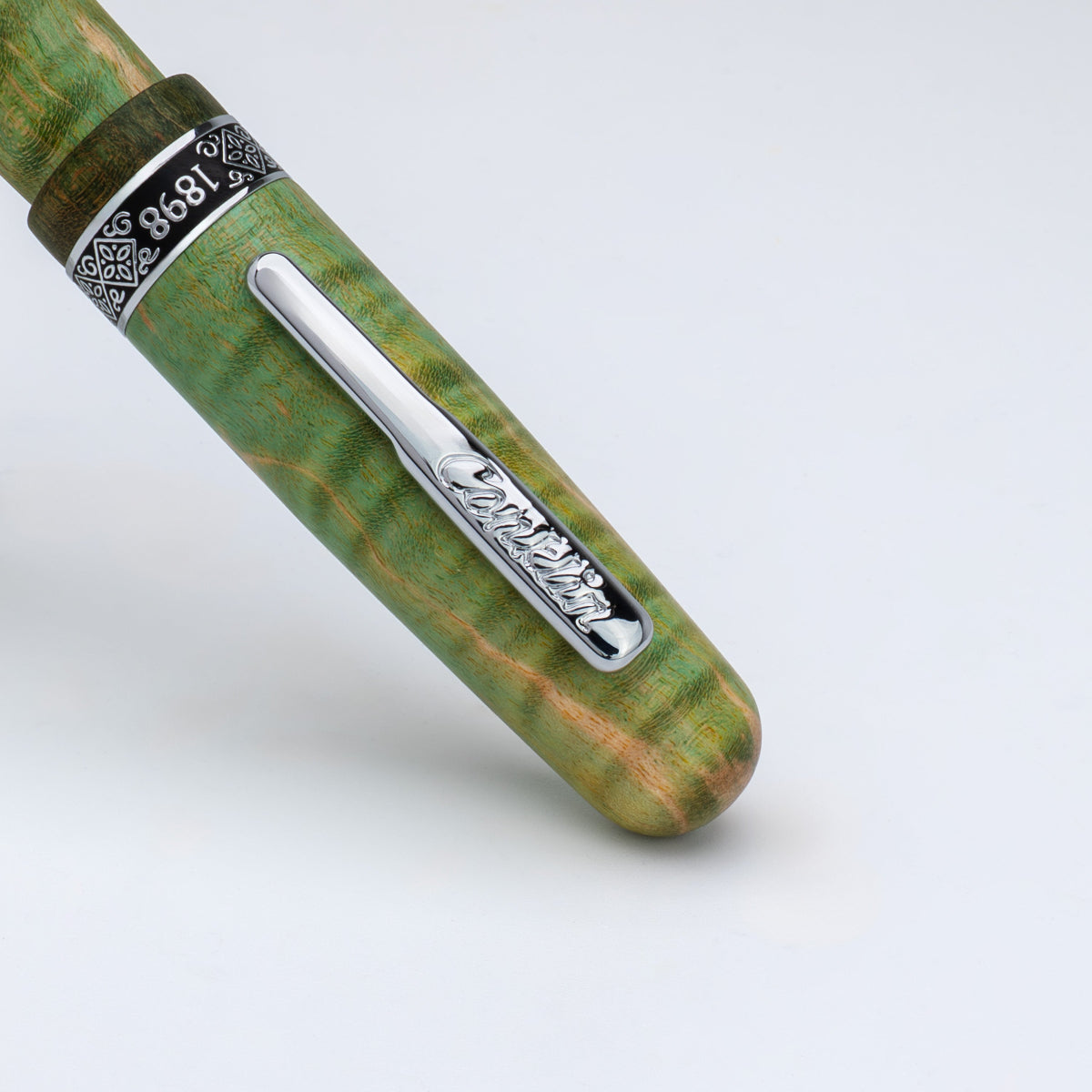 Conklin 1898 Rollerball Pen - Stabilized Wood Matte Green (Limited Edition)