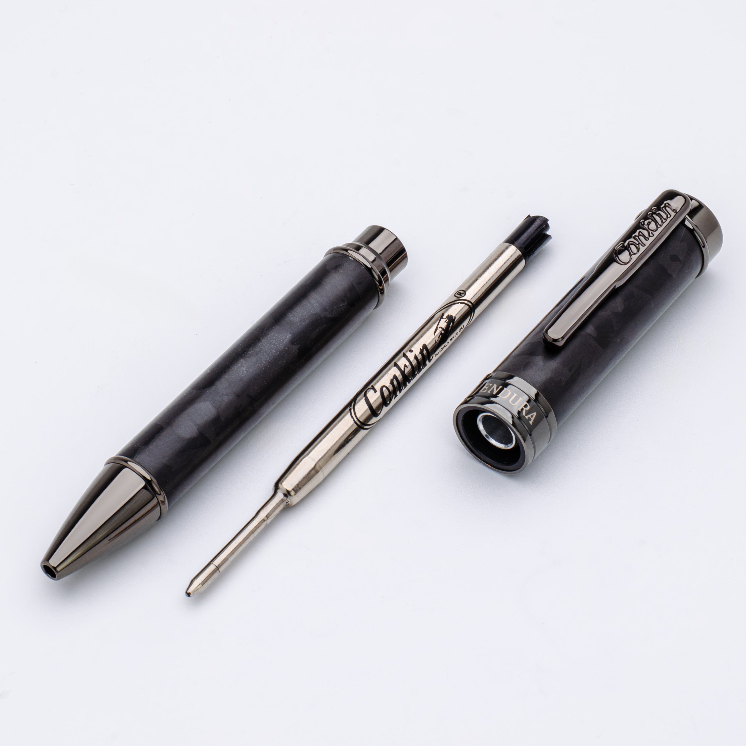 Conklin Endura Ballpoint Pen - Forged Carbon Fiber - Gunmetal Trim (Numbered Edition)