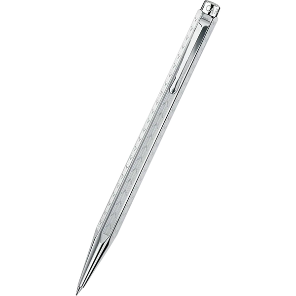Caran d Ache Ecridor Mechanical Pencil - Chevron - Rhodium Trim-Pen Boutique Ltd