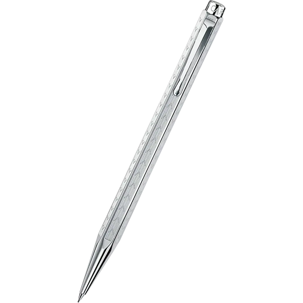 Caran d Ache Ecridor Mechanical Pencil - Chevron - Rhodium Trim-Pen Boutique Ltd
