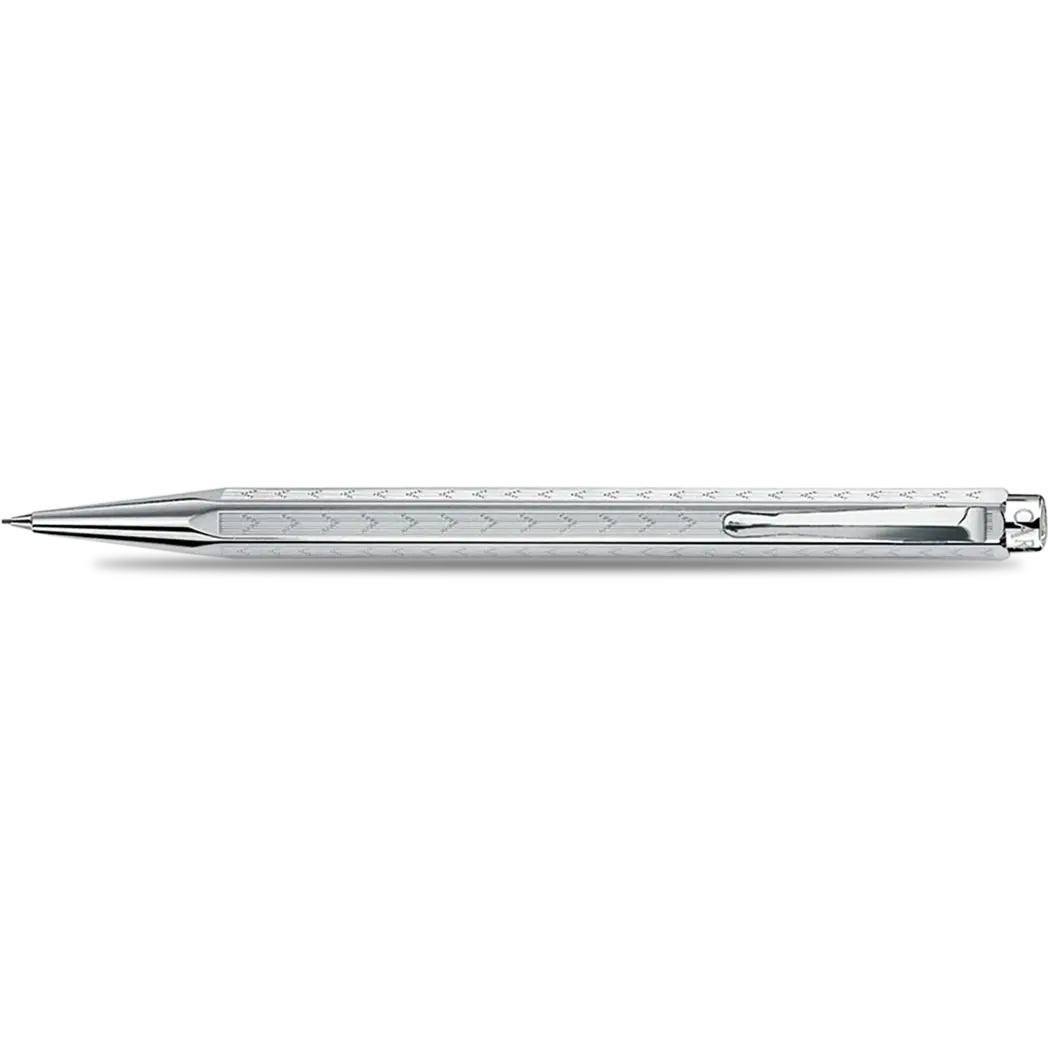 Caran d Ache Ecridor Mechanical Pencil - Chevron - Rhodium Trim-Pen Boutique Ltd
