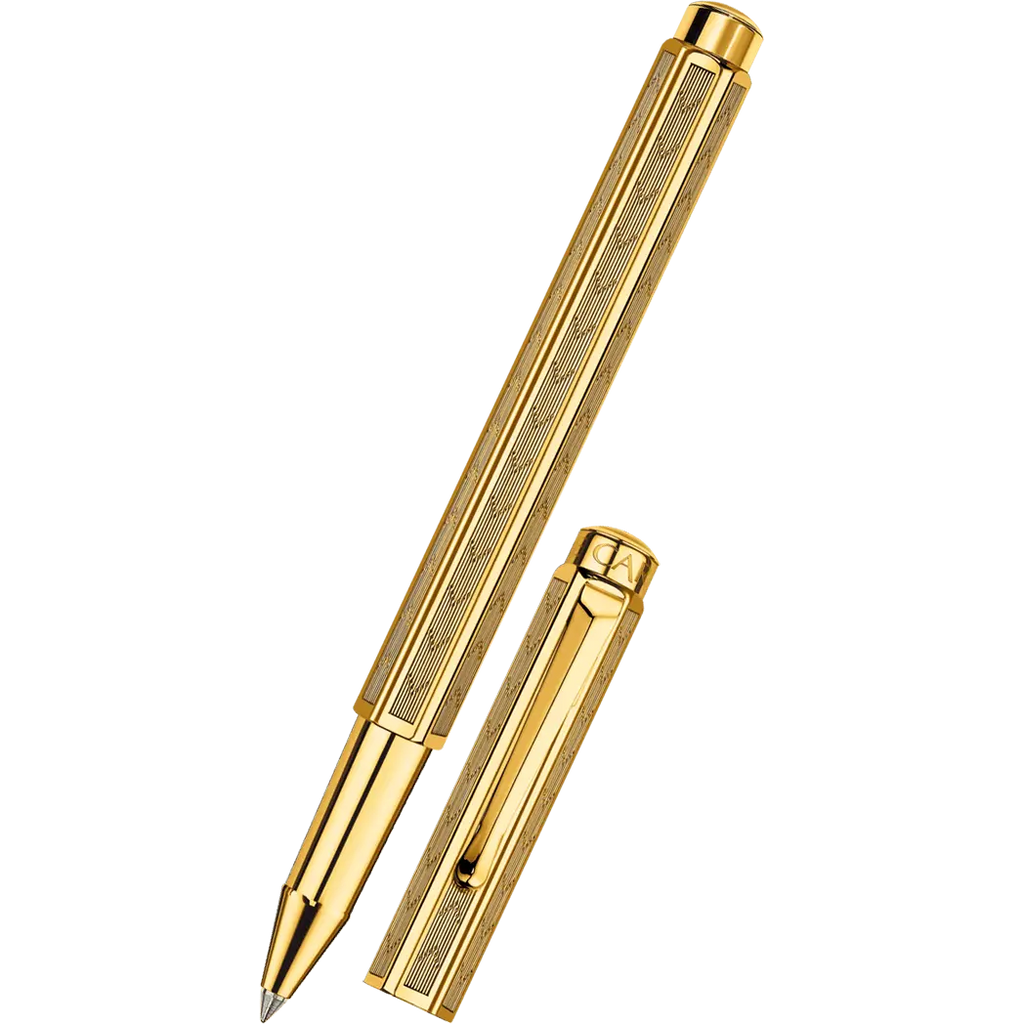 Caran d Ache Ecridor Rollerball Pen - Chevron Gilded-Pen Boutique Ltd