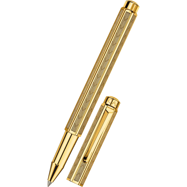 Caran d Ache Ecridor Rollerball Pen - Chevron Gilded-Pen Boutique Ltd