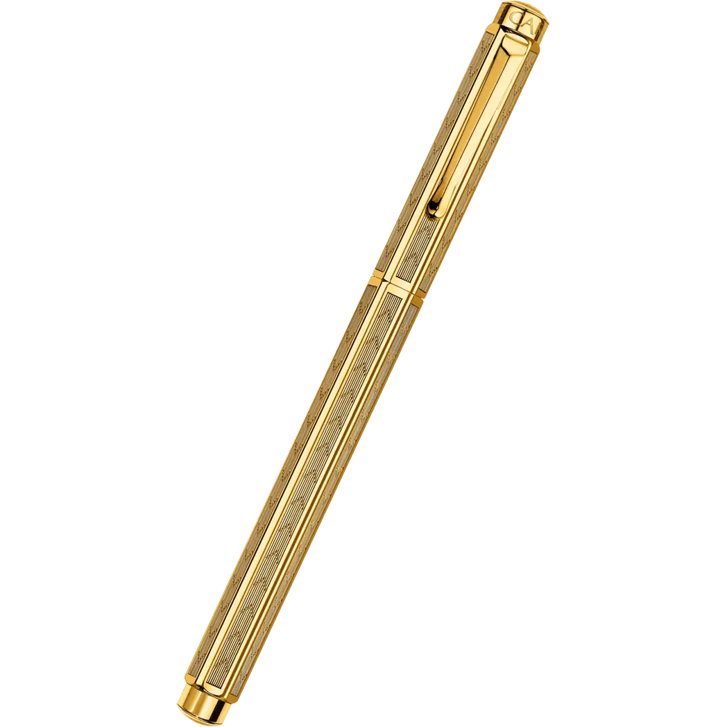 Caran d Ache Ecridor Rollerball Pen - Chevron Gilded-Pen Boutique Ltd
