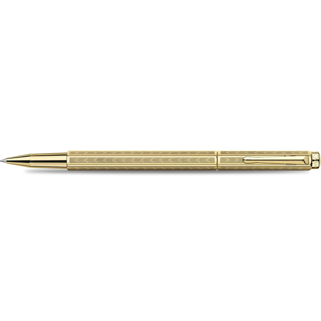 Caran d Ache Ecridor Rollerball Pen - Chevron Gilded-Pen Boutique Ltd