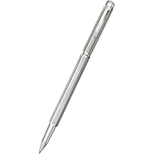 Caran d Ache Ecridor "Retro" Rollerball Pen - Silver Plated-Pen Boutique Ltd