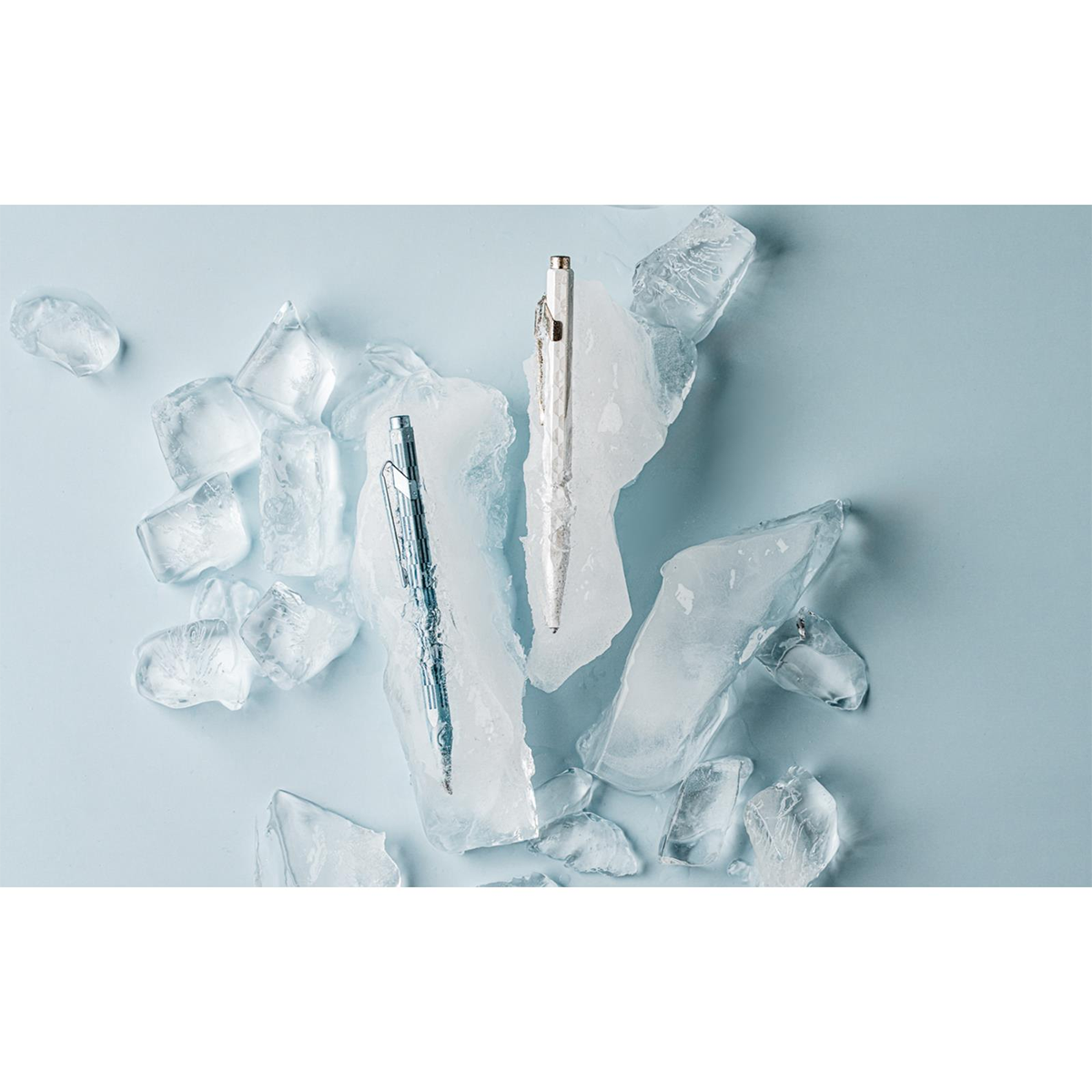 Caran d'Ache 849 Ballpoint Pen - Alpine Frost Blue-Pen Boutique Ltd