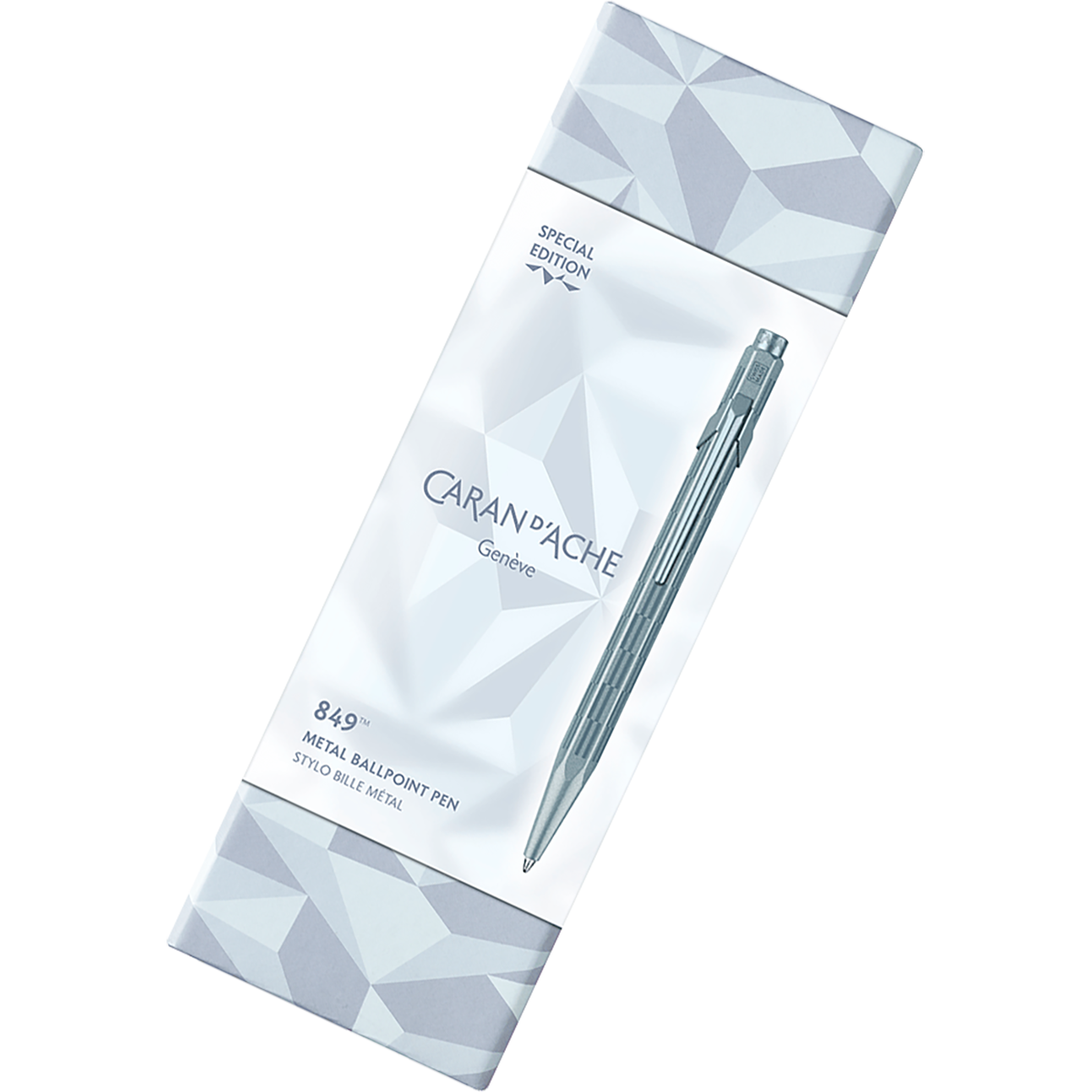 Caran d'Ache 849 Ballpoint Pen - Alpine Frost Blue-Pen Boutique Ltd