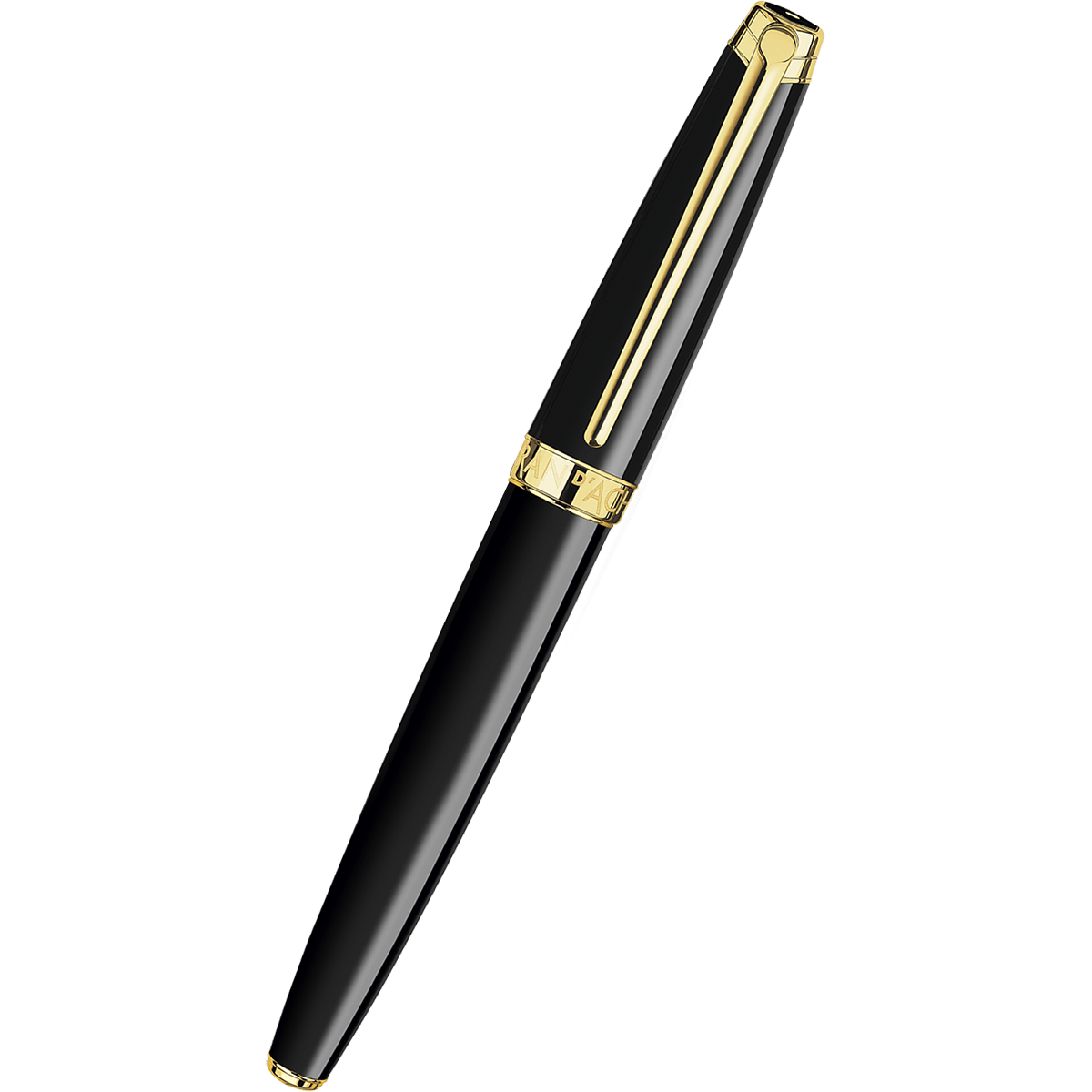 Caran d'Ache Leman Fountain Pen - Ebony Black - Gold Trim - Pen Boutique Ltd