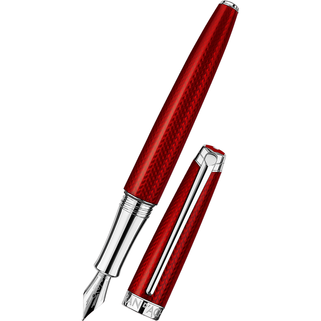 Caran d'Ache Leman V2 Rouge Carmin Fountain Pen - Pen Boutique Ltd