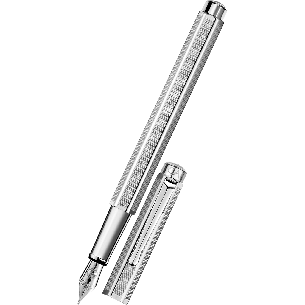 Caran d'Ache Ecridor Fountain Pen - Platinum Coated