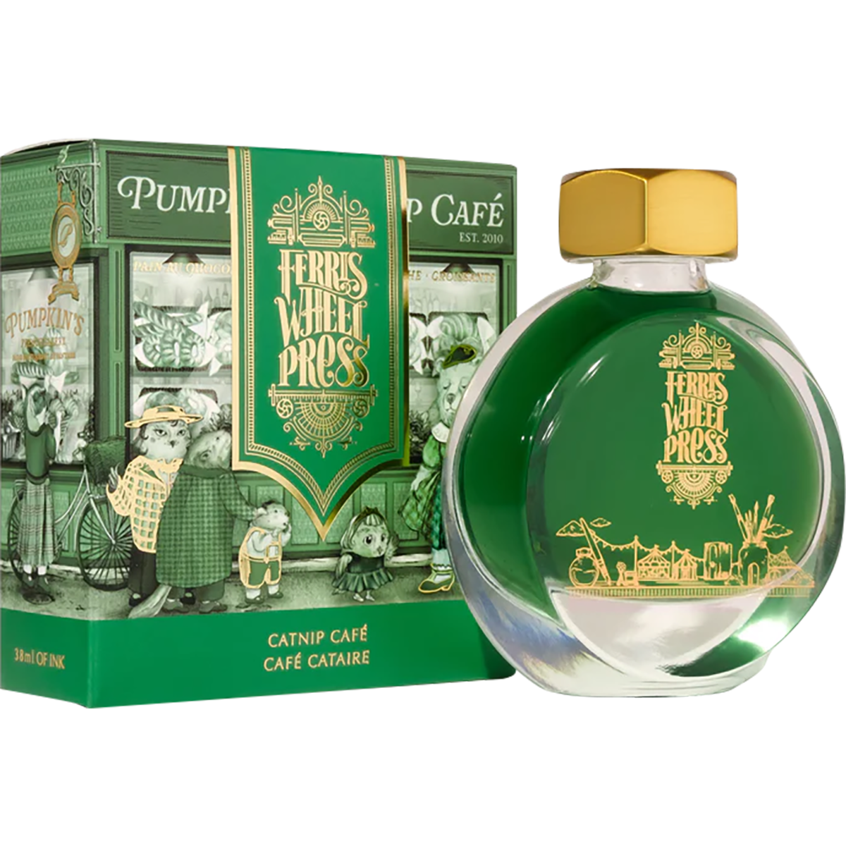 Ferris Wheel Press Ink Bottle - Catnip Cafe - 38ml-Pen Boutique Ltd