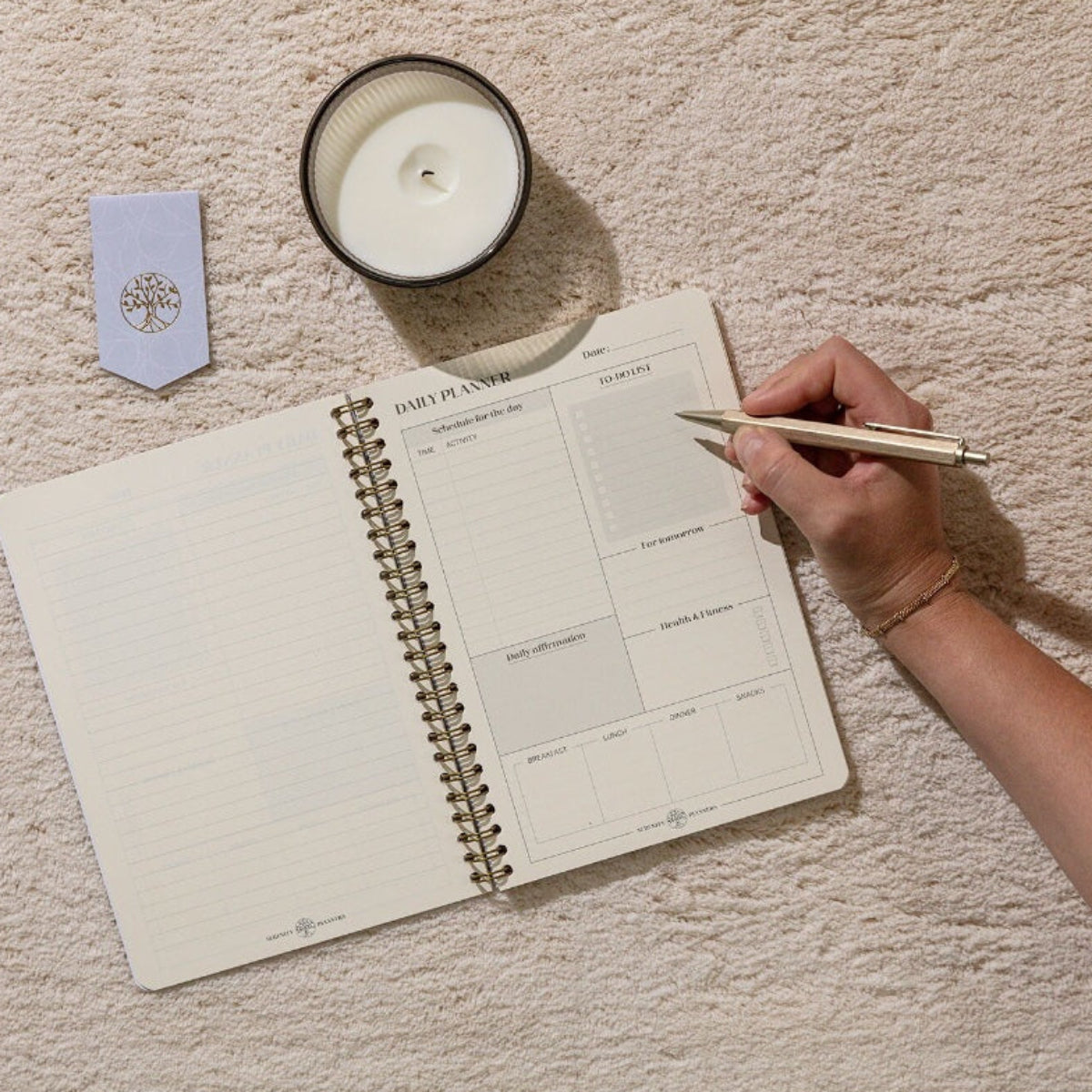 Clairefontaine Inspire Daily Planner Wirebound Notebook - A5-Pen Boutique Ltd