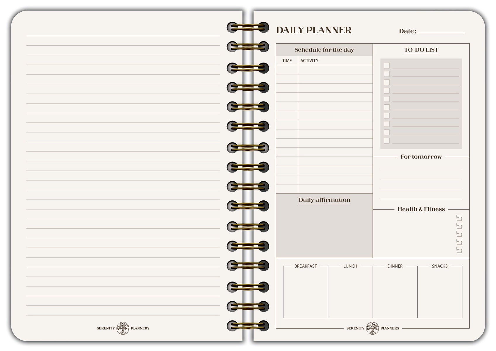 Clairefontaine Inspire Daily Planner Wirebound Notebook - A5-Pen Boutique Ltd