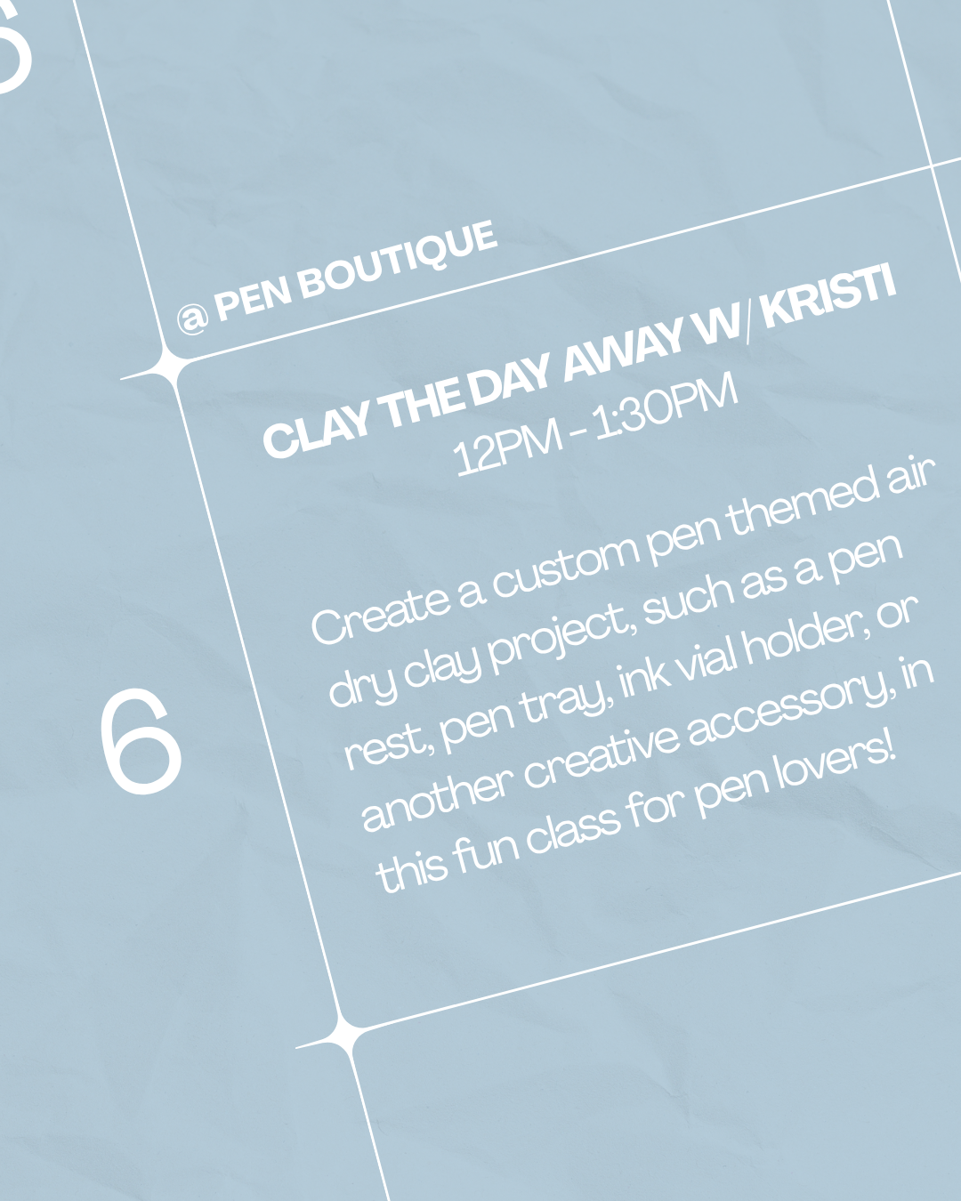 Clay the Day Away w/ Kristi!-Pen Boutique Ltd